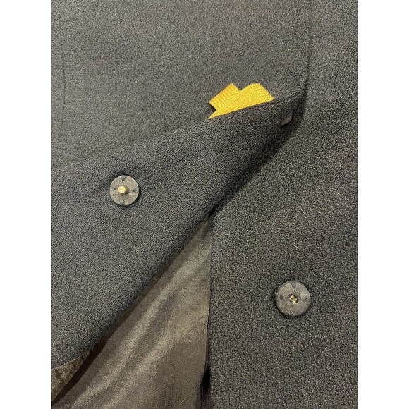 ALBERT NIPON Vintage Peplum Jacket Pencil Skirt Wool Gold Buttons Career Sz 8 - Picture 8 of 15
